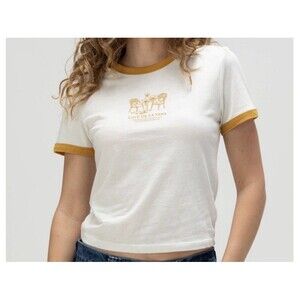 NWT VANS De La Vans Womens Ringer Tee XL